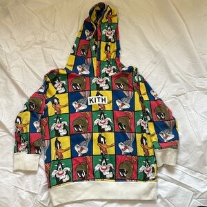 Kith kids x Looney Tunes long sleeve hooded top